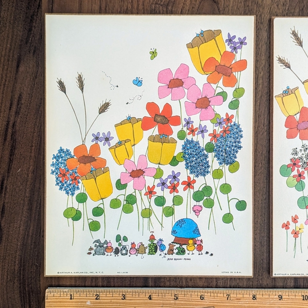 Vintage Super Cute Floral Picnic Prints